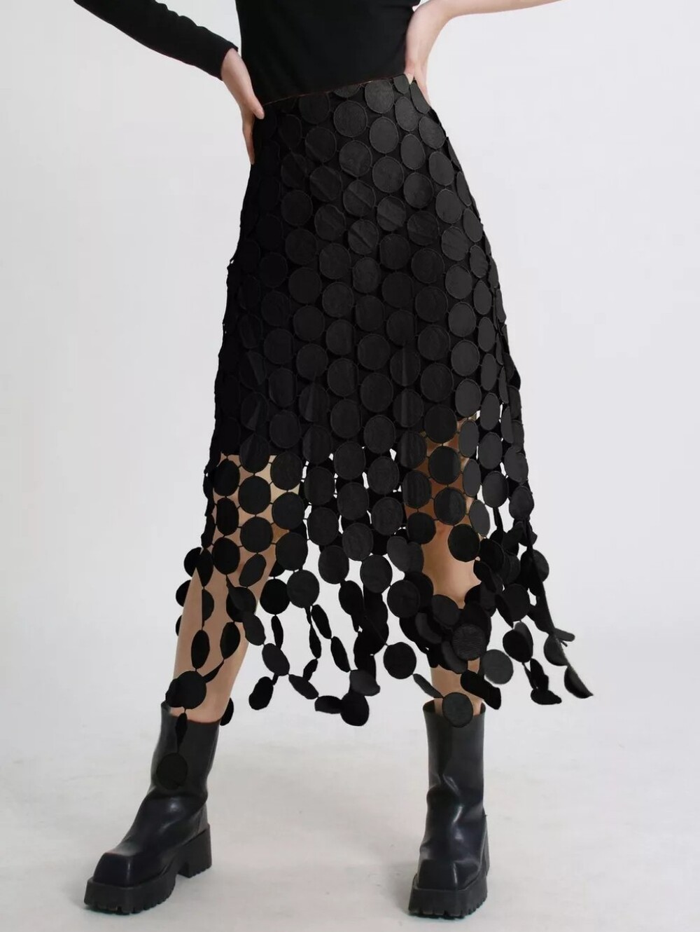 Fringe Midi Skirt